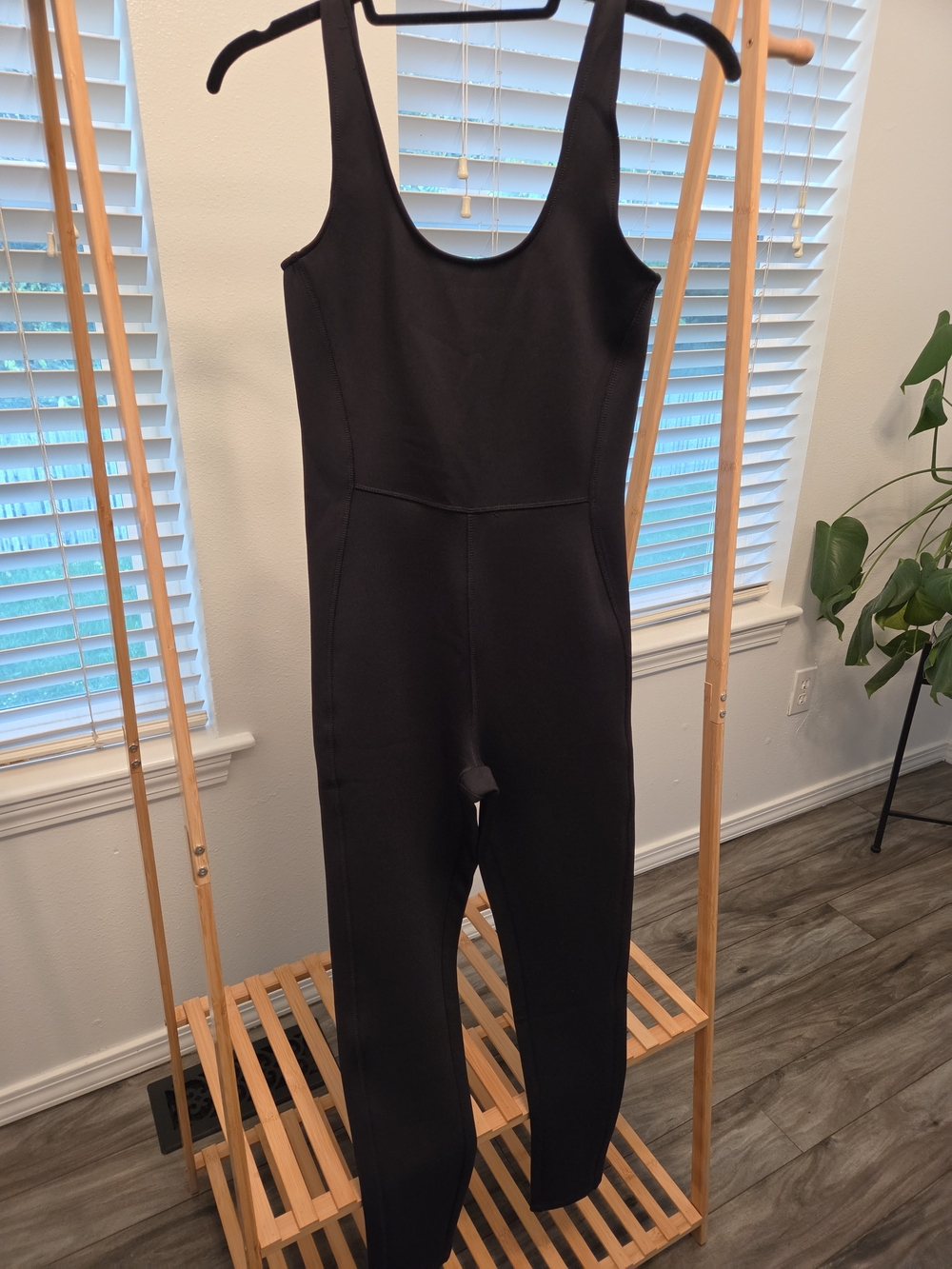 Fabletics Black Scoop-Neck Sleeveless Jumpsuit